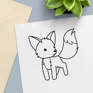 Sello Automático Curioso Pequeño Fox Color Me