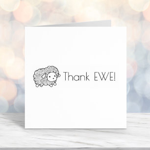 Sello Automático Curly Coat Little Sheep Gracias Ewe (You)