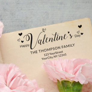Sello Automático Curte Happy Valentines Day Typography