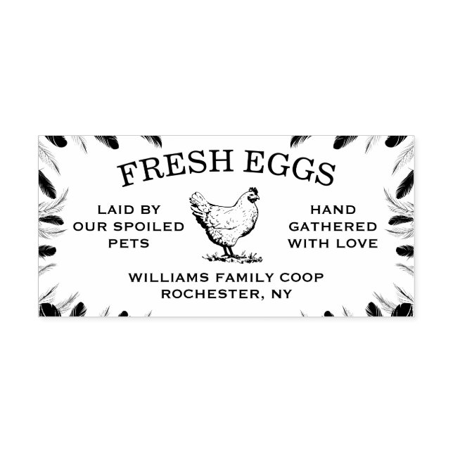 Sello Automático Custom Egg Carton Labels for Your Farm or Backyard (Diseño)