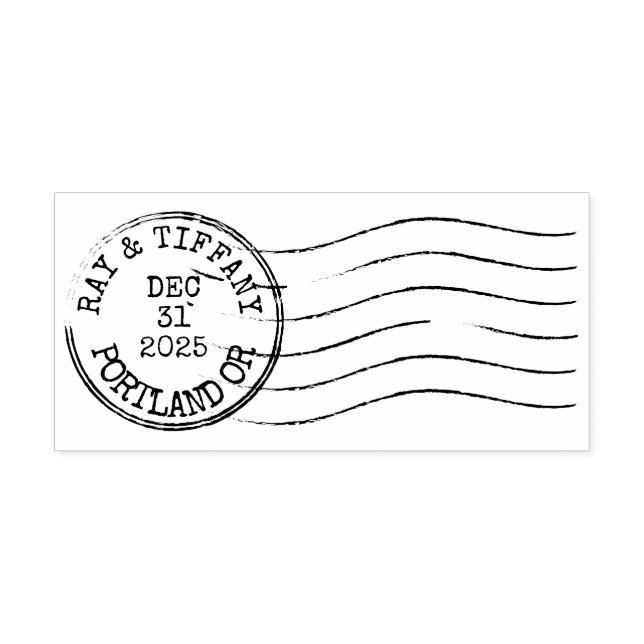 Sello Automático Custom Vintage Letter Postmark (Diseño)