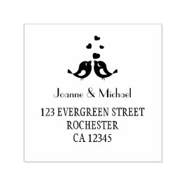 Sello Automático Cute Aves Amores estampado personalizado de sellad