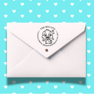 Sello Automático Cute Floral Duck Tema