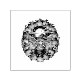 Sello Automático Cute Witch Creating Magical Moments With Toads