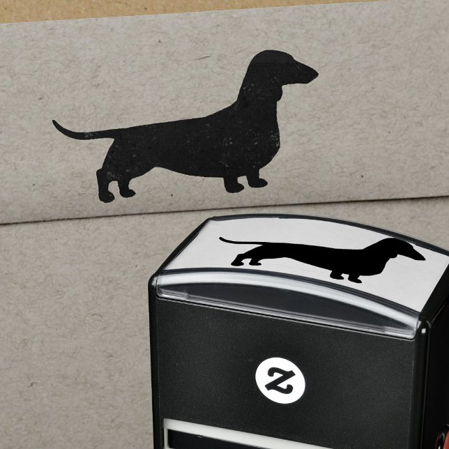 Sello Automático Dachshund Silhouette | Perro vienés Lover's (Subido por el creador)