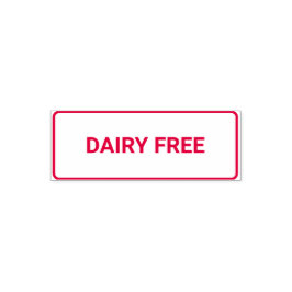 Sello Automático Dairy free Allergy Friendly