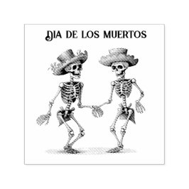 Sello Automático Danza Eterna Dia de los Muertos Calaveras
