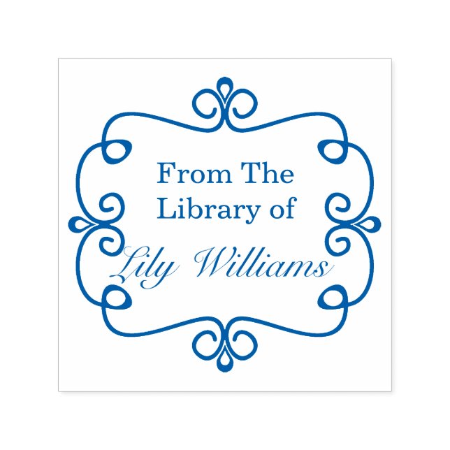 Sello Automático De La Biblioteca De Bookplate (Diseño)