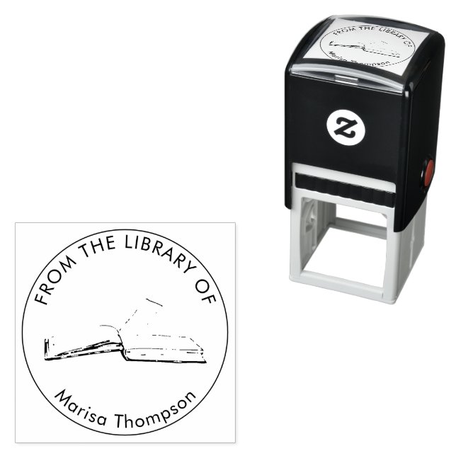 Sello Automático De la Biblioteca de Ex Libris Biblioteca Libro (In Situ)