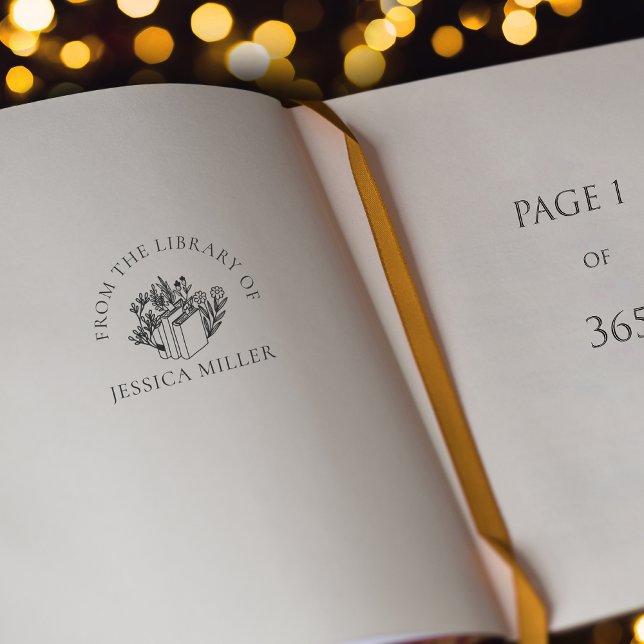 Sello Automático De la biblioteca de florales (Subido por el creador)