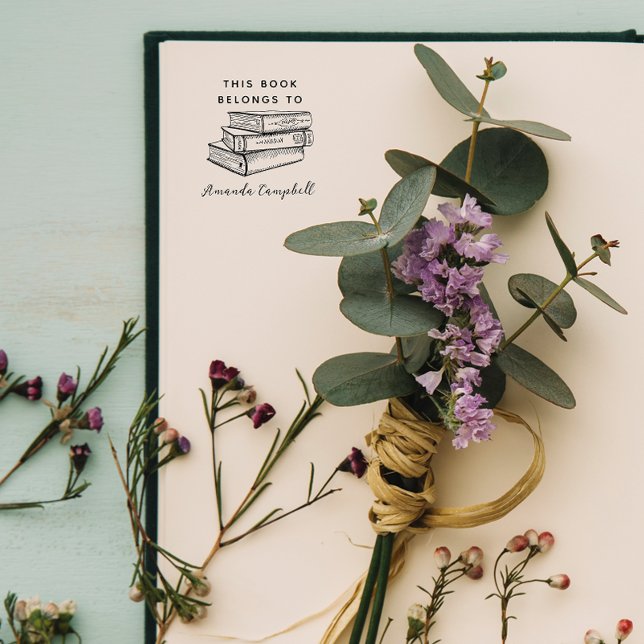 Sello Automático De La Biblioteca De La Librería Personalizado (Subido por el creador)