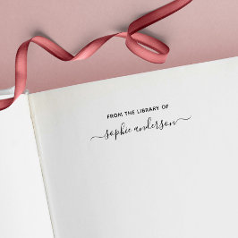 Sello Automático De La Biblioteca De Nombres De Guión De Moda