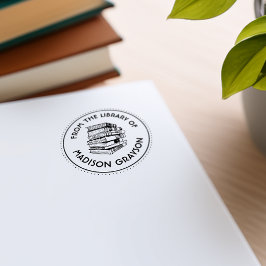 Sello Automático De La Biblioteca De Personalizados