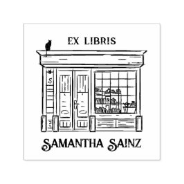 Sello Automático De la Biblioteca del Libro Chica Lover