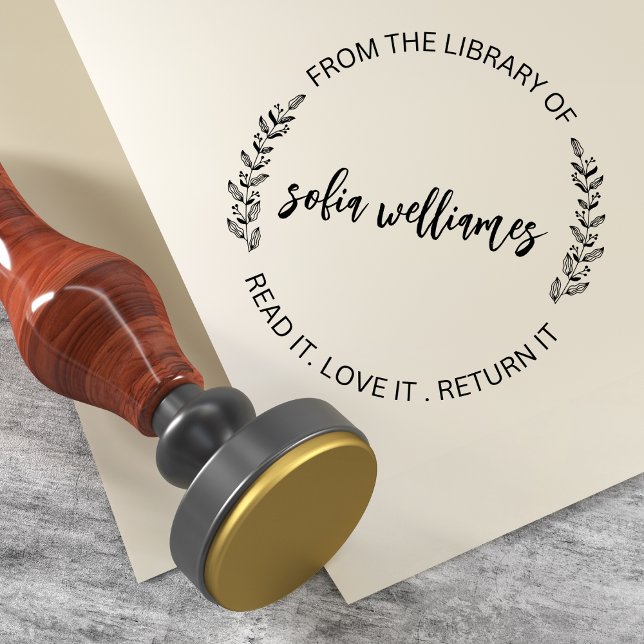 Sello Automático De La Biblioteca Del Nombre Del Profesor Personali (Subido por el creador)