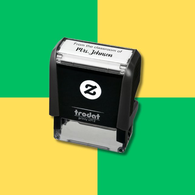 Sello Automático De la Clase del Profesor Nombre Plantilla (Subido por el creador)