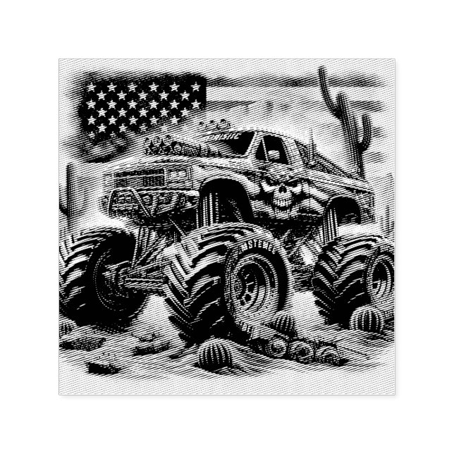 SELLO AUTOMÁTICO DE MONSTER TRUCK (Diseño)