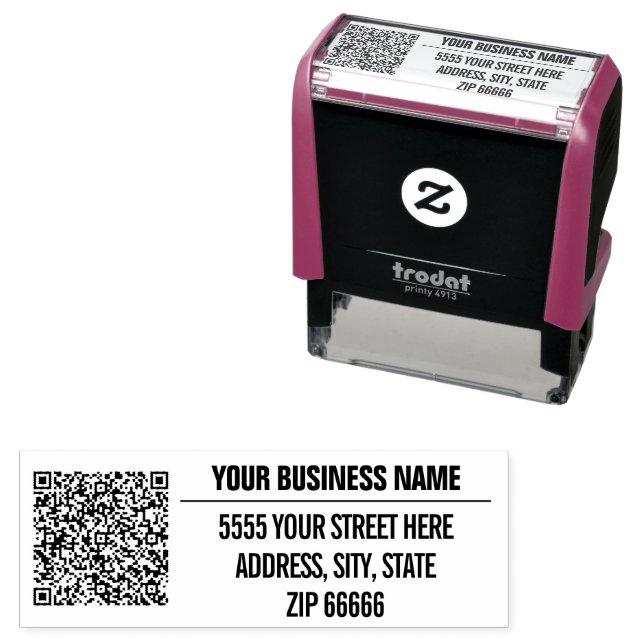 Sello Automático de Nombre de Código QR Personaliz (In Situ)