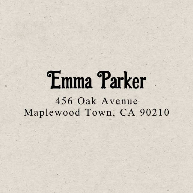 Sello Automático Decoración Retro Elegante Sencilla (Subido por el creador)