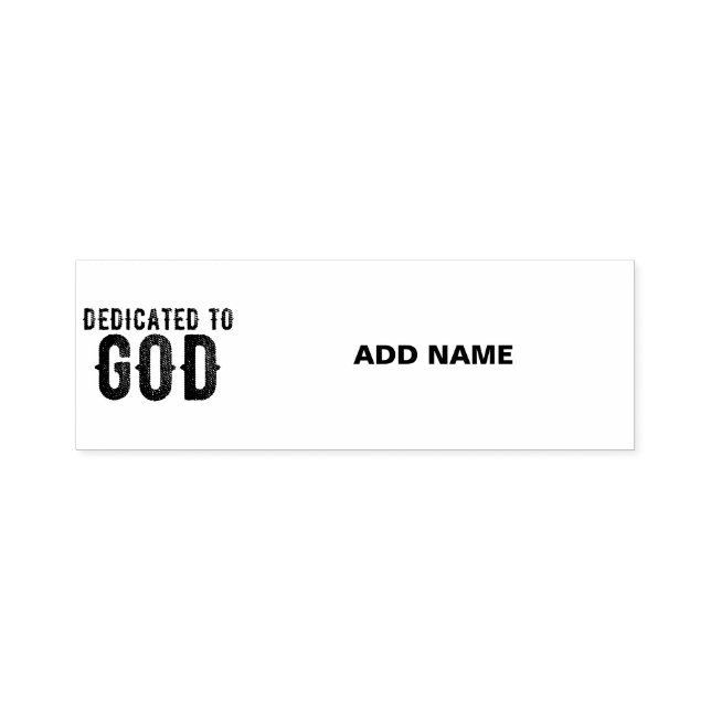 SELLO AUTOMÁTICO DEDICADO A DIOS PERSONALIZABLE GUAY TEXTO NEGRO (Diseño)