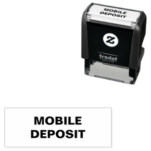 Sello Automático DEPÓSITO MÓVIL Negrita Plantilla de texto Todos lo