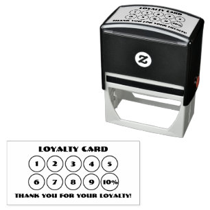 Sello Automático Descuento de lealtad 10pc