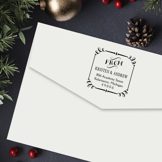 Sello Automático Desplazamiento elegante enmarcado desde la direcci (Subido por el creador)