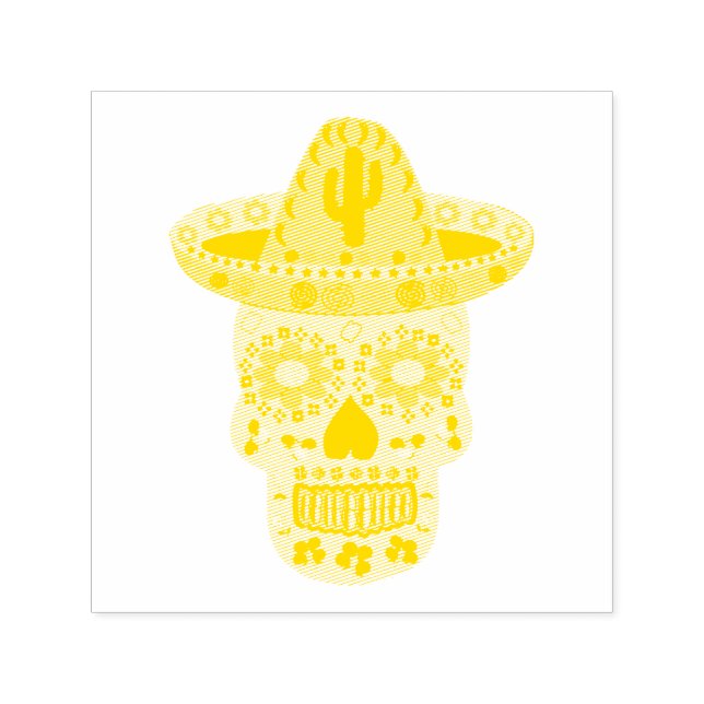 Sello Automático Día de la Calavera Muerta en México (Diseño)
