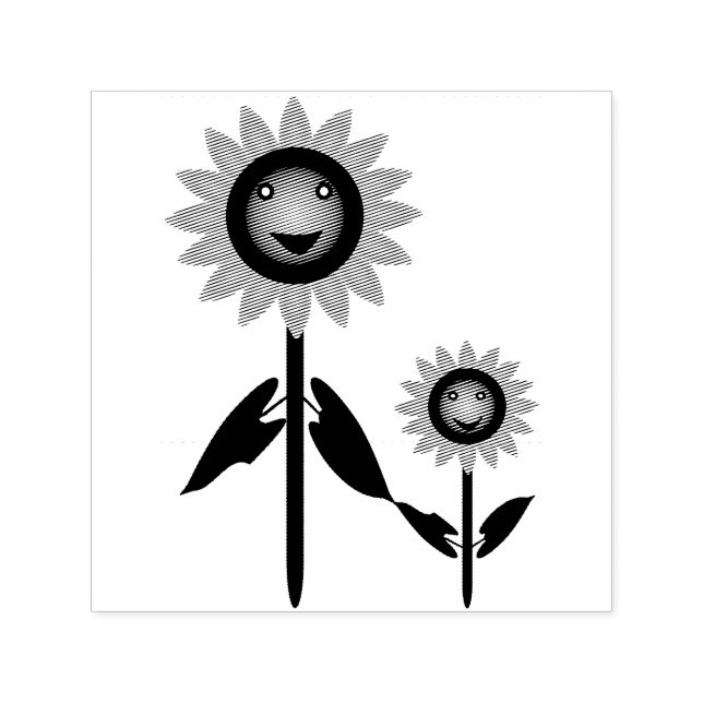 Sello Automático Día de la Madre girasoles (Diseño)