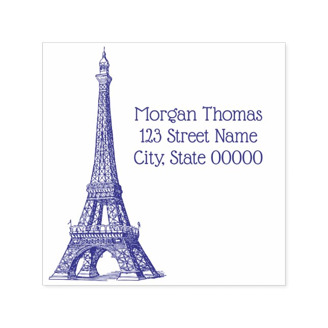 Sello Automático Dibujo de la Torre Eiffel #1 (Diseño)