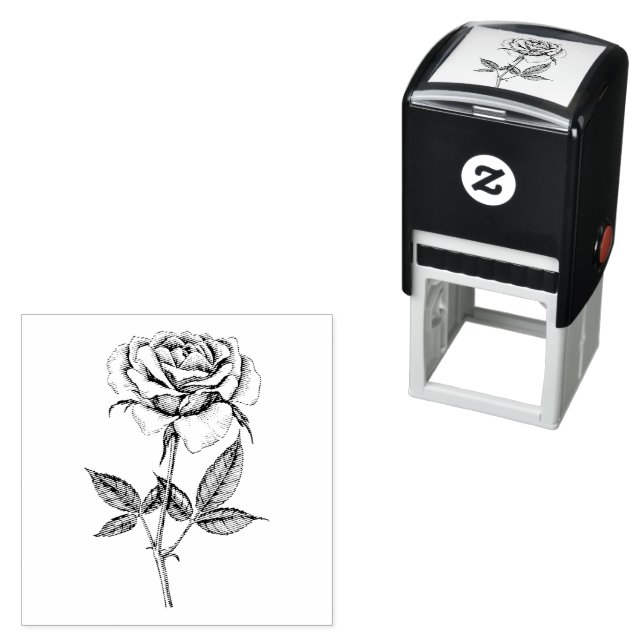 Sello Automático dibujo Rosa (In Situ)