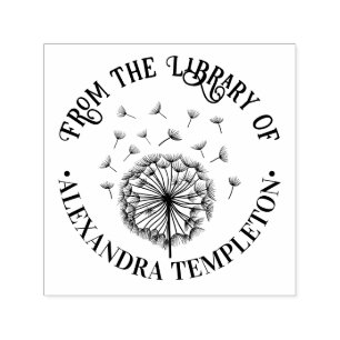 Sello Automático Diente de León Solitario, Semillas en el Viento No