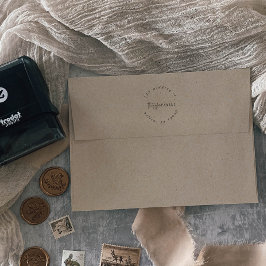 Sello Automático Dirección circular de tarjetas de vacaciones de Mo