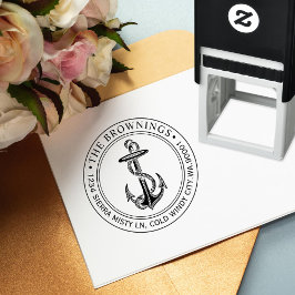 Sello Automático Dirección de anclaje antiguo