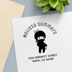 Sello Automático Dirección de archivo de la pequeña ninja