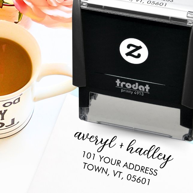 Sello Automático Dirección de Boda de caligrafía de escritura de pa (Subido por el creador)