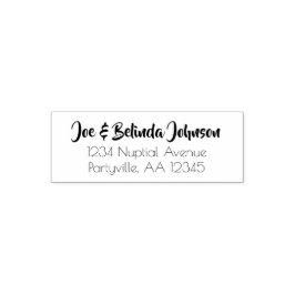 Sello Automático Dirección de Boda de script moderna