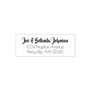 Sello Automático Dirección de Boda de script moderna