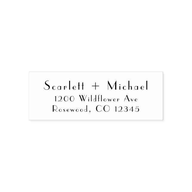 Sello Automático Dirección de devolución Chic Simple (Diseño)