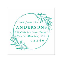 Dirección de devolución clásica de botánico enviad