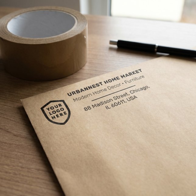 Sello Automático Dirección de devolución comercial | Logotipo profe (Subido por el creador)