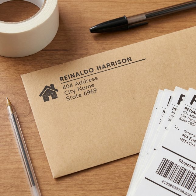 Sello Automático Dirección de devolución comercial | Logotipo profe (Subido por el creador)