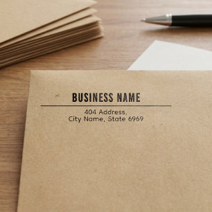 Sello Automático Dirección de devolución comercial   Logotipo profe