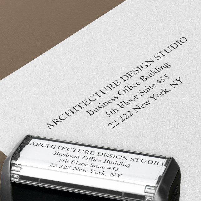 Sello Automático Dirección de devolución comercial profesional simp (Subido por el creador)