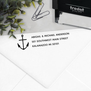 Sello Automático Dirección de devolución ⚓️ de anclaje naumático