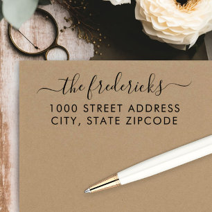 Sello Automático Dirección de devolución de apellido del guión d