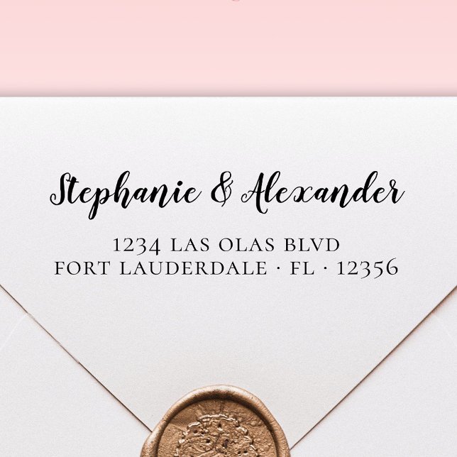 Sello Automático Dirección de devolución de boda Autónomo negrita M (Subido por el creador)