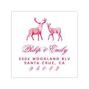 Sello Automático Dirección de devolución de Boda de puntos y puntos