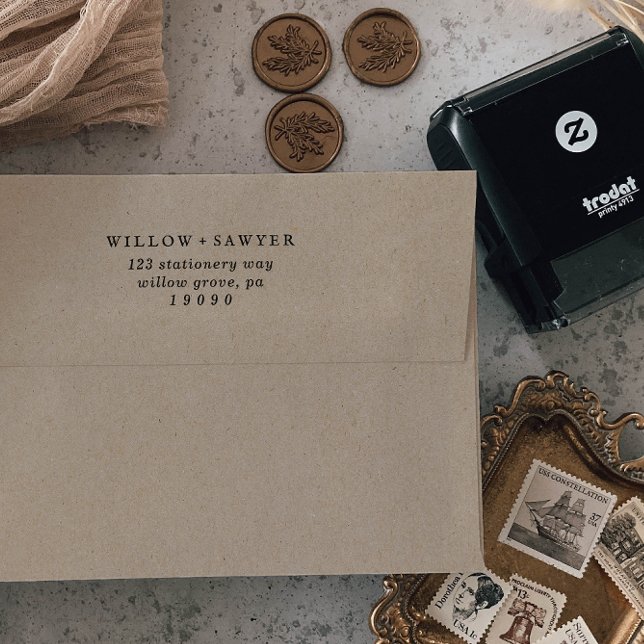 Sello Automático Dirección de devolución de Boda de script ruso (Subido por el creador)