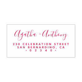 Sello Automático Dirección de devolución de Boda escrita a mano min